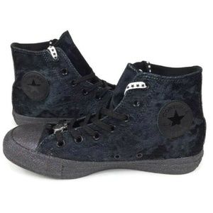 Converse CTAS Hi Miley Cyrus Velour Black Shoes